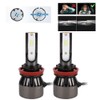 2Pcs 60W 6000K White Super Bright Car LED L8 Headlight