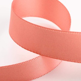 Italian Options Satin Ribbon, 6mm Wide x 25 Metre Roll, Rose Gold
