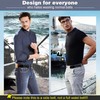 Vinuwu No Buckle Belts for Men 2 Pack No Buckle