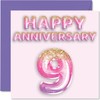 Pretty Willow Anniversary Card for Wife Girlfriend Husband Boyfriend -
