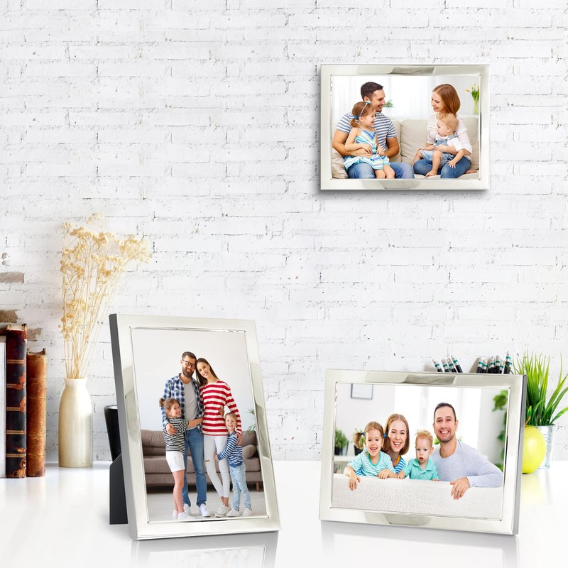 DECANIT 3.5x5 Picture Frame,Metal Photo Frame Display for Wall or