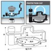 TRUCK DUCK® Universal Fuel Cap Anti-Theft 80 mm Safety Protection