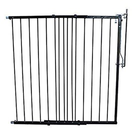 Cardinal Gates MG25 Duragate Baby Gate - Adjustable Dog Gate - Steel Safety Gate for Kids & Pets - 26.5 to 41.5 Inches Wide - Black