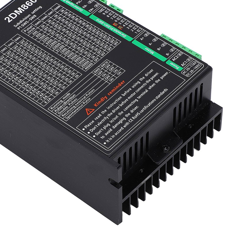 Digital Stepper Motor Driver 2 Phase 16 Subdivisions 16 Currents