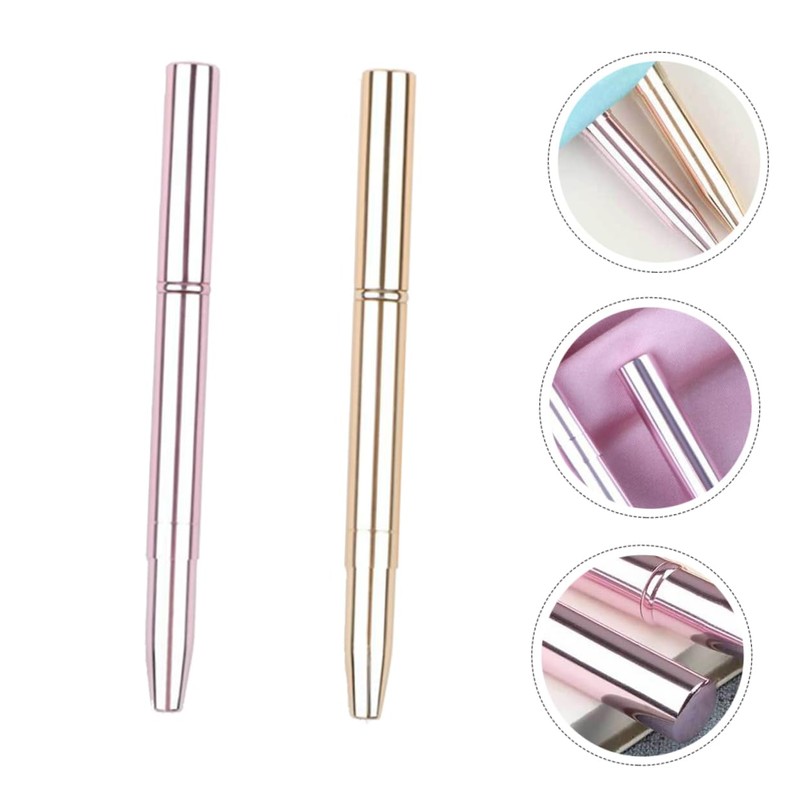Ipetboom 4pcs Lip Brush Cover Dual-headed Makeup Applicator for Lipstick