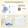 Stitch Book Kit, Embroidery Stitch Book for Beginners, DIY Portable