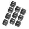 10PCS Motorcycle Head Bolt Cover CNC Aluminum Black Round Grooved