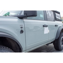 FMS Gear 2 Fender emblems fits Ford FORD Bronco badge HEAD Badlands Sport Bad Lands