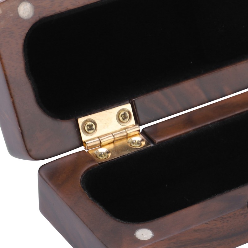 Solid Wood Mouthpiece Case Box Portable Storage for Sax Musical