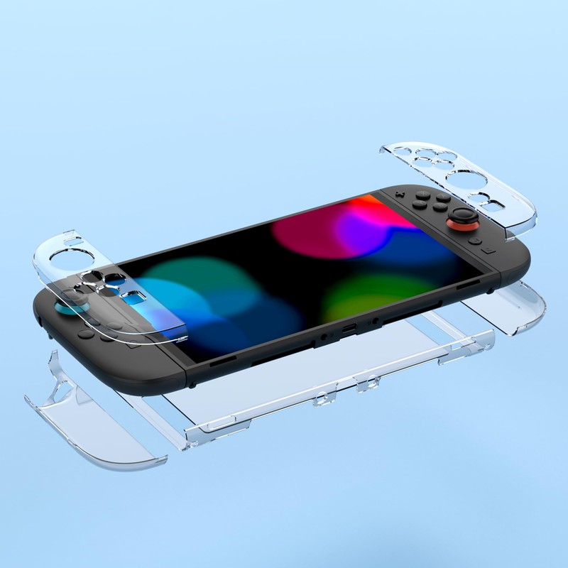 Dockable Clear Case for Switch 2(2025) with 7.9'' Tempered Screen