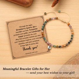 Thank You Gifts for Women Coworkers, Teacher Employee Volunteer Principal Boss Manager Appreciation Gifts for Women, Employee Farewell Leaving Goodbye Going Away Bracelet Jewelry Gift for Friend Woman