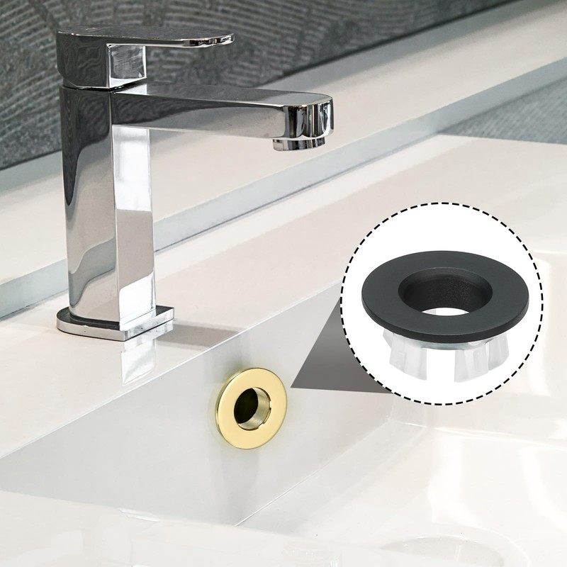 PATIKIL Sink Overflow Ring, 3Pcs Sink Basin Trim Overflow Cover