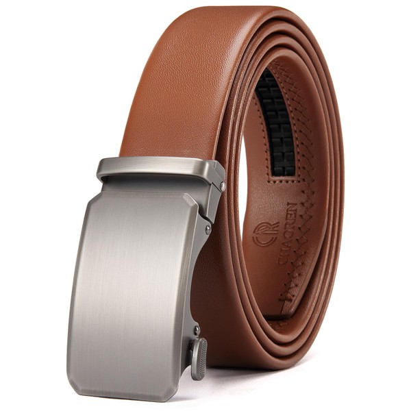 CHAOREN Leather Ratchet Belt for men 1 3/8" for Dress