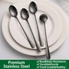 7.5 Inches Black Coffee Stirring Spoons Set,Set Of 8 Stanless