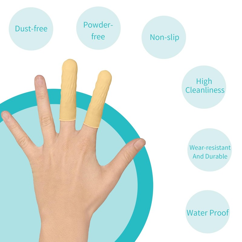 EUROPAPA 100 x Latex Finger Cribs, Finger Protection, Antistatic General