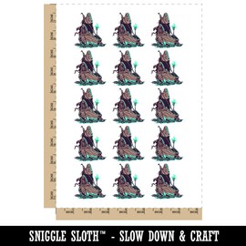 Charon Ferryman Acheron River Styx Death Skull Temporary Tattoo Water Resistant Fake Body Art Set Collection - 15 2" Tattoos (1 Sheet)