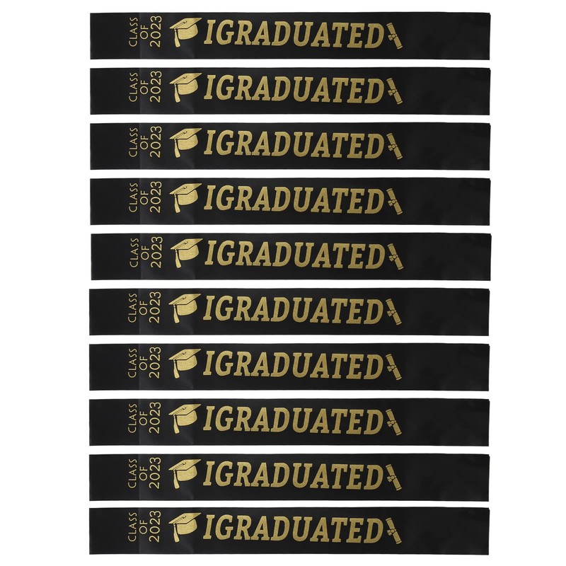 10 Pieces Exam Passed Sash, School Graduation Class of 2023