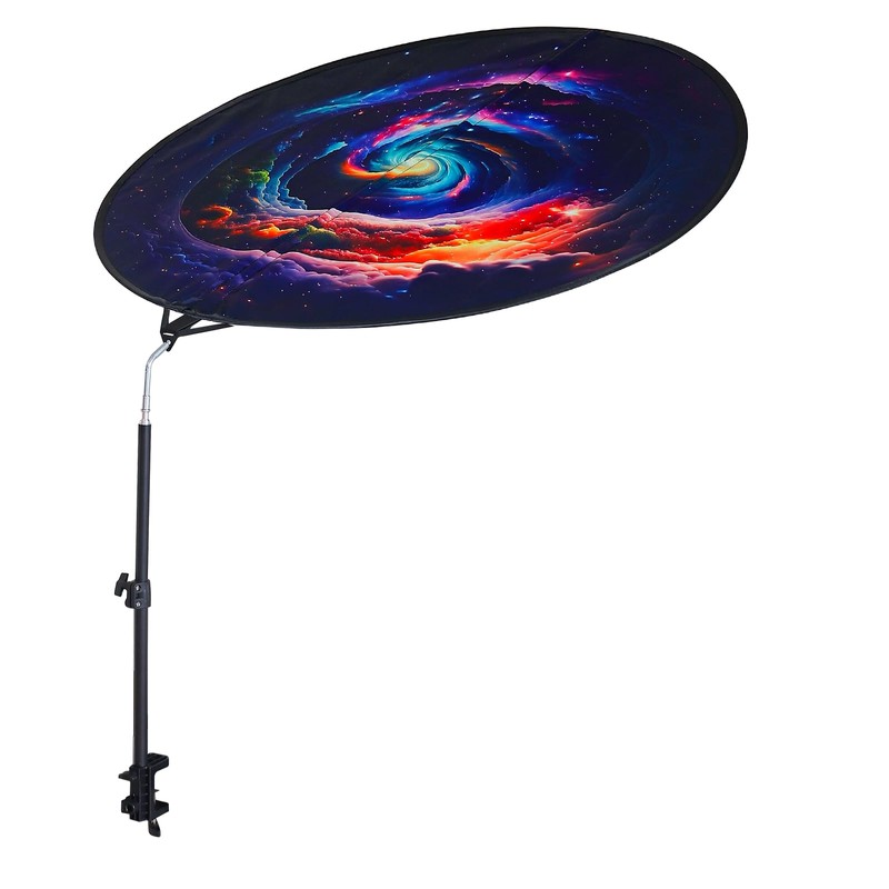 Office Cubicle and Desk Shade - Foldable 36" Circular Shading,