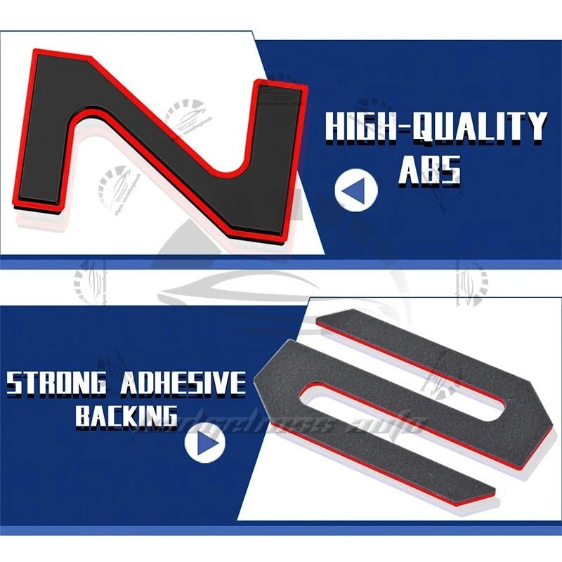 Unbranded 3D BLACK RED RAISED DOMED TAILGATE LETTERS REAR EMBLEM