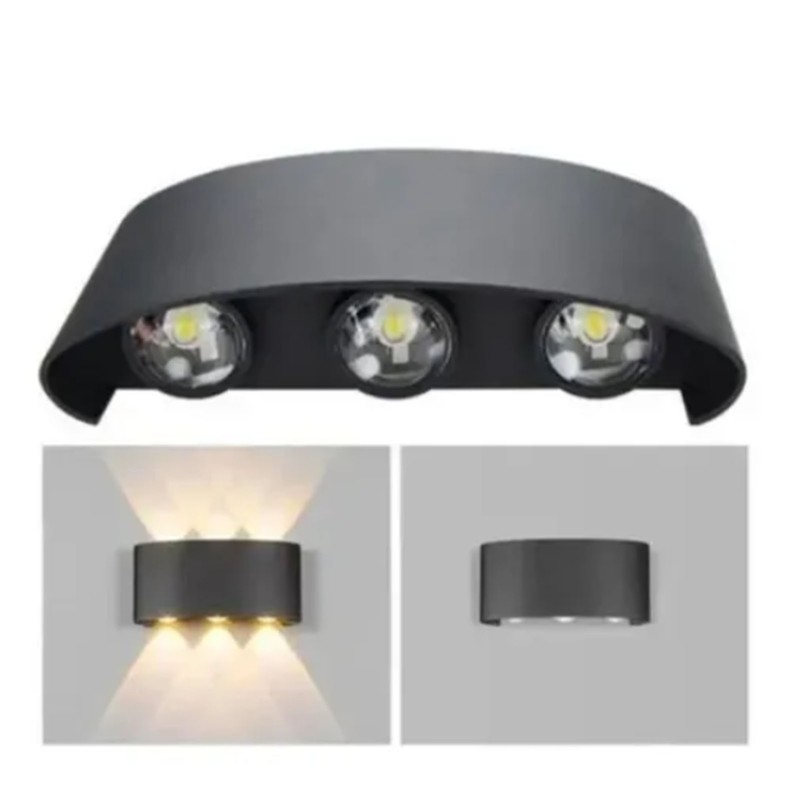 Outdoor LED Wall Lights 6 LEDs Patch Light Source Aluminum