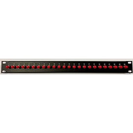 Loaded Adapters 24 Port ST Fiber Optic Cable Distribution Patch Panel (Loaded 1u) 19" with ST Female/Female