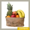 Jute Fruit & Vegetable Storage Baskets - 1 x Small