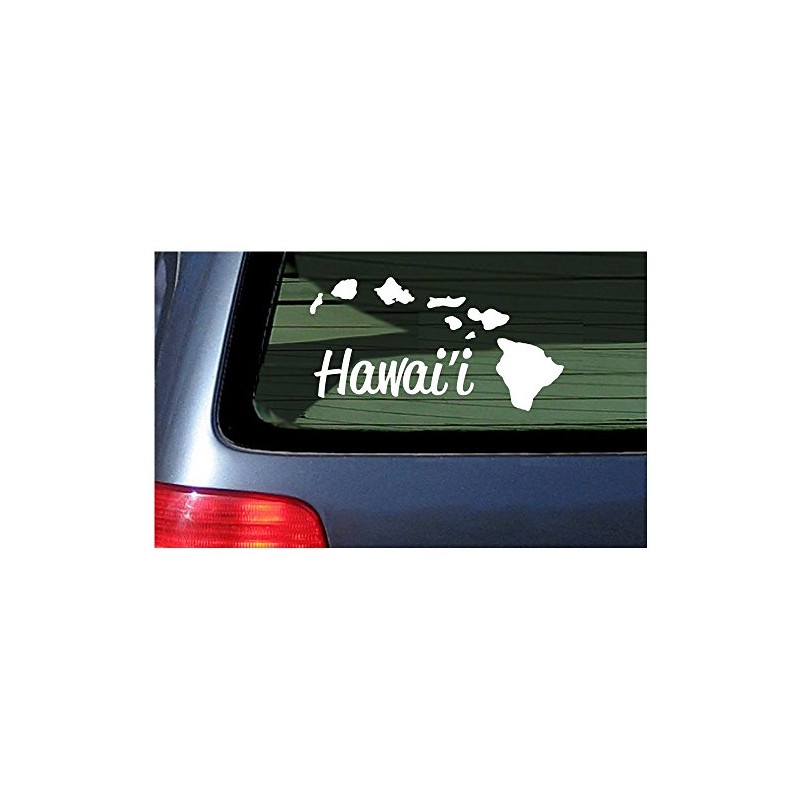 Hawaii with Island Chain - Sticker Vinyl Decal Hawaiian Aloha