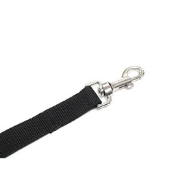 15ft 4.5m Long Dog Training Lead Obedience Recall Tracking Leash Large 25mm Webbing In Black