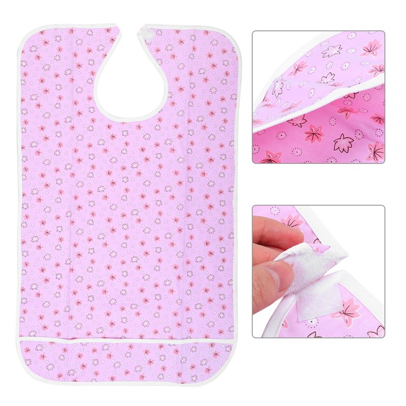 Double Layers Waterproof Saliva Towel Aprons Eating Bib Dining Aid