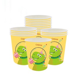 Dinosaur Paper Cups for Boys,16Pcs Dinosaur Party Tableware Little Dinosaur Disposable Cups,Dinosaur Party Decorations Paper Cups for Boys,Girls,Kids Birthday Party Dinosaur Themed Table Decorations