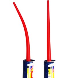 ANZHUO 2 PACK Caulking Nozzle Extension Tube，caulk tube adapters,caulking extension nozzle,Used for installation of glass, bathroom, kitchen, advertising, etc (2 pieces, one straight one bend)
