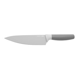 BergHOFF Leo Ceramic Coated Non-Stick Chefs Knife with Soft Touch Handle, 19cm, Stainless Steel, Grey, 6.5 x 34 x 2.5 cm
