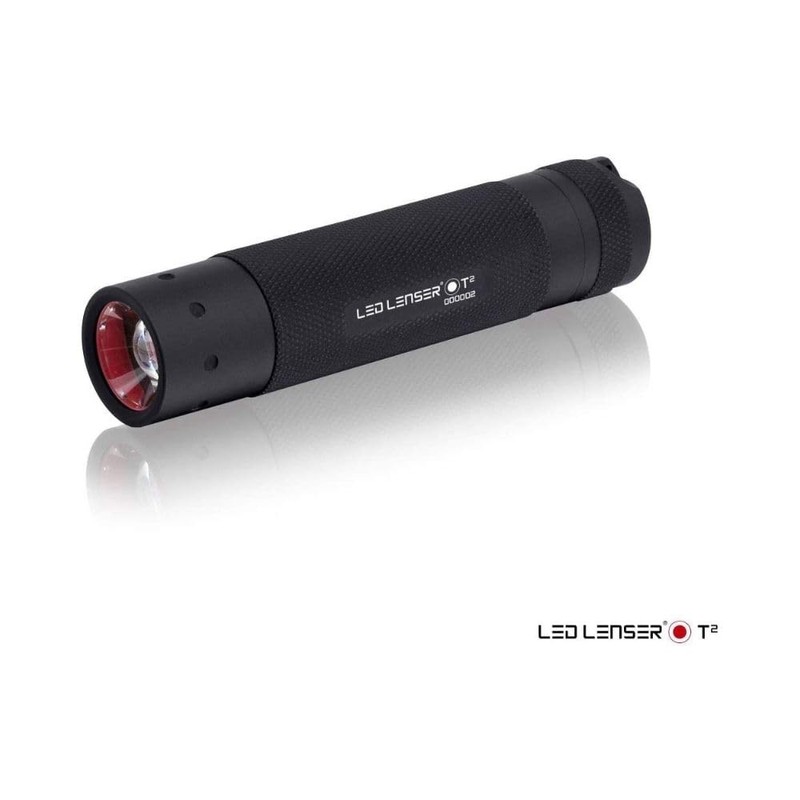 Ledlenser T2 Tactical LED Torch (Black) - Gift Box, 9802
