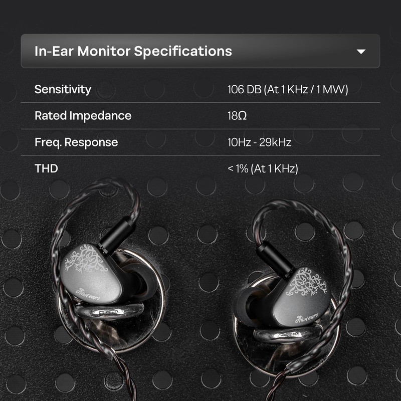 Kiwi Ears Cadenza II 10mm Titanium DD In Ear Monitor
