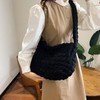 Petit-Germe Popcorn Bag, Shoulder Bag, Zipper Included, Waffle Bag, Handbag,