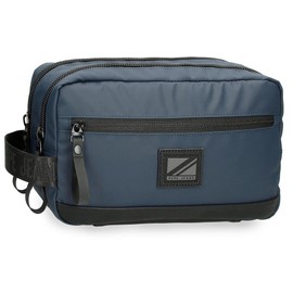 Pepe Jeans Hoxton Toiletry Bag Two Compartments, Blue, 26 x 16 x 12 cm, Polyester, Blue, One Size, Toiletry Bag Two Compartments