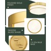 Cargifak 12 inch Flush Mount Light Fixture, 2-Light Modern Ceiling