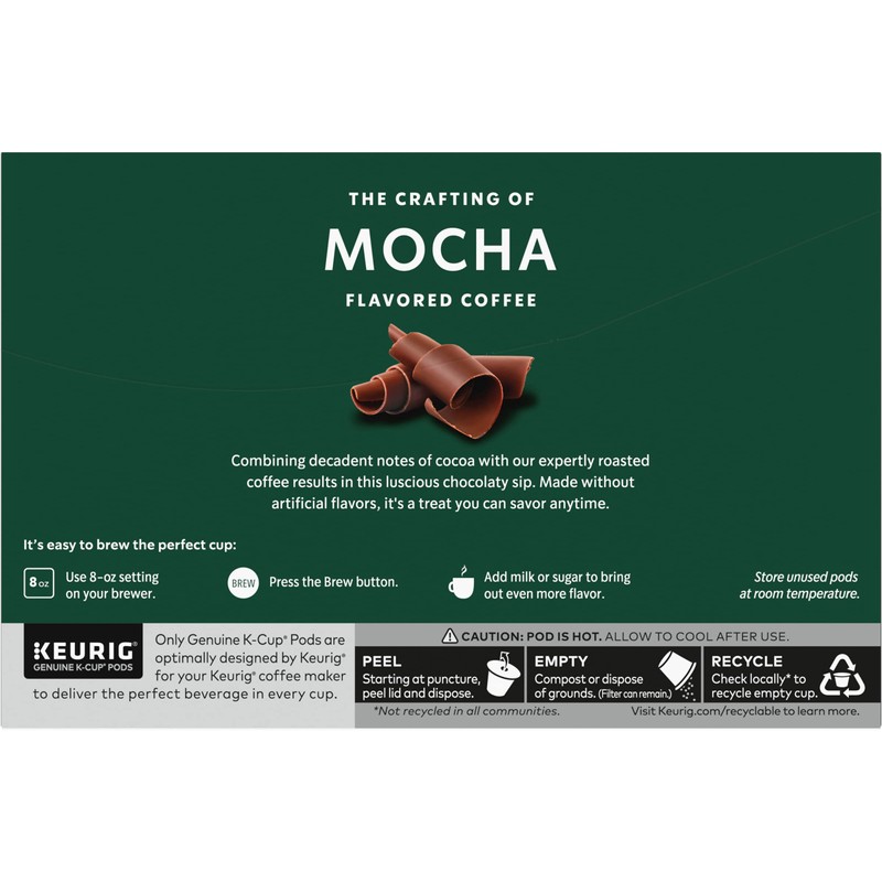 Starbucks Flavored Coffee K-Cup Pods, Mocha Flavored Coffee, Made without