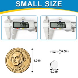 Small Magnets, 180 Pack Refrigerator Magnets 6x2mm Rare Earth Magnets Neodymium Magnets for Crafts, Whiteboard, Kitchen Cabinet