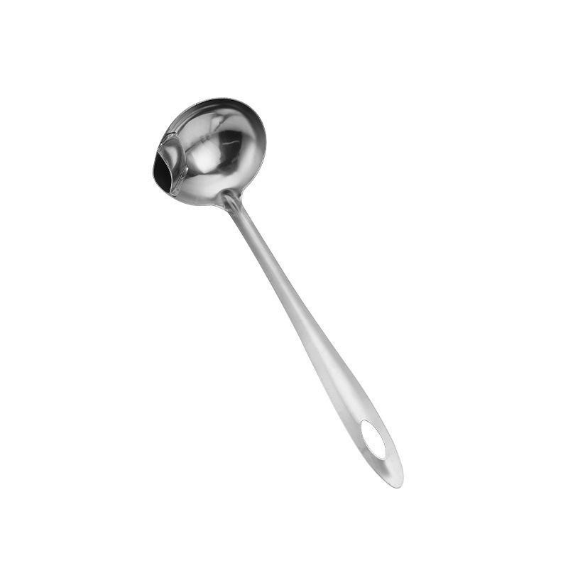 Oil Separating Stainless Steel Soup Ladle, 1 Count Grease Trap