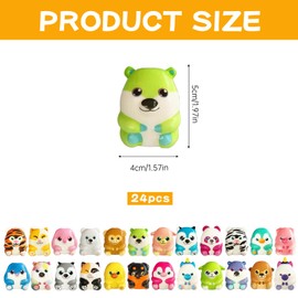 GOUYENG Children's Birthday Party Bags, Pack of 24 Squeeze Toys, Birthday Gift, Squishy Toys for Boys and Girls