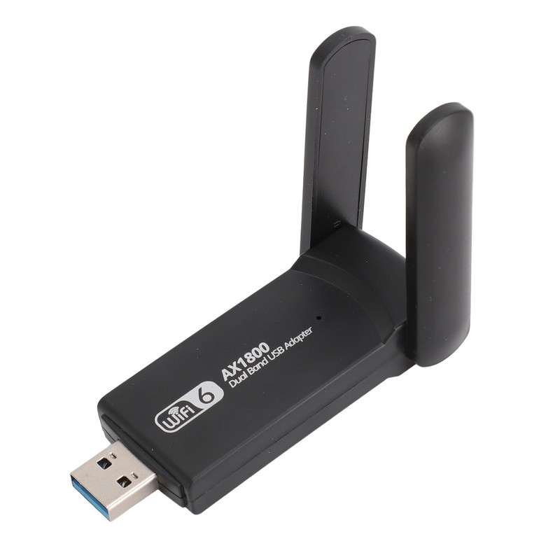 USB WiFi 6 Adapter 1800Mbps 2.4G 5G Dual Band Wireless