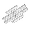 Steel Chrome Door Sill Protector for Mazda CX-5 2013-2025, Honeycomb-Pattern
