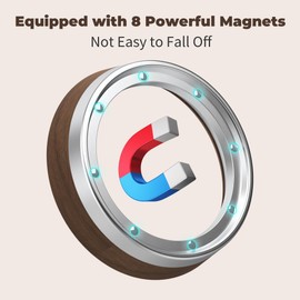 SOOTOZY 54mm Espresso Dosing Funnel for Breville 54mm Portafilters, Aluminum Magnetic Coffee Dosing Portafilter Funnel Ring Compatible with Breville 54mm Portafilters,Espresso Accessories Tool(Walnut)