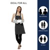 Encasa Homes Adjustable Kitchen Apron with Pockets and Towel Rail,