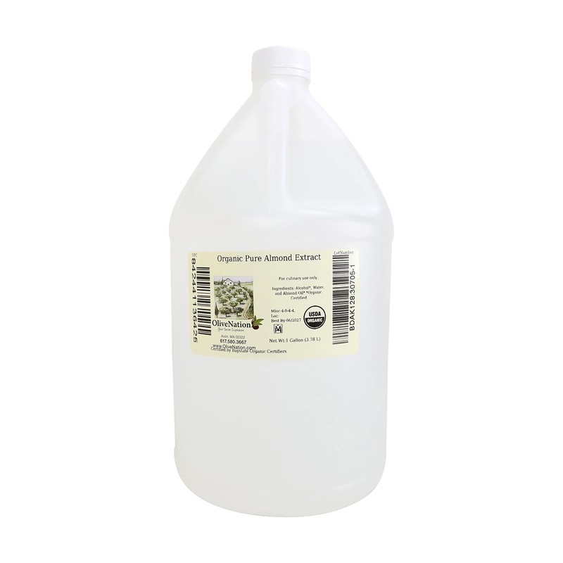 Organic Almond Extract - Rich Nutty Flavor for Cakes -