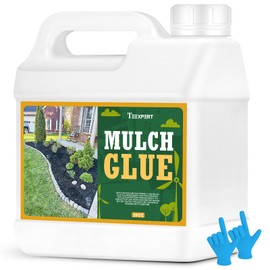 Teexpert 28OZ Mulch Glue for Landscaping - Long-Lasting Pine Straw,Bark,Rubber Mulch,Rock,and Pea Gravel Glue Binder Stabilizer for Outdoor Gardens