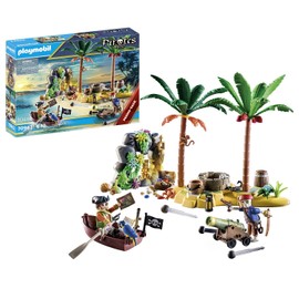 Playmobil Pirate Treasure Island with Rowboat