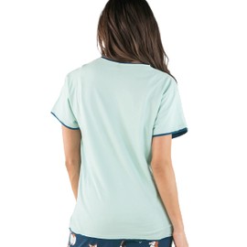 Lazy One Pajamas for Women, Cute Pajama Tops, Comfy Women's Tees, Loafin' Around, Corgi (Large)
