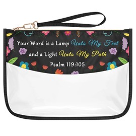 Christian Gifts for Teacher Mom Thank You Gift Cosmetic Bag Appreciation Gifts for Boss Leader Coach Sister Friends Religious Teacher Week Mother's Day Thanksgiving Boss Day Gifts Makeup Bag Pouch